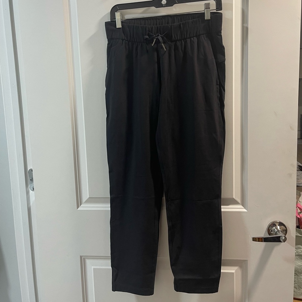 Lululemon On The Fly Full Length Pants Black Good Condition